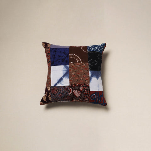 Handcrafted cotton patchwork cushion cover 28