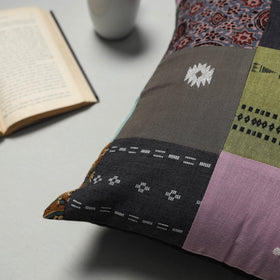 Multicolor - handcrafted cotton patchwork cushion cover 28