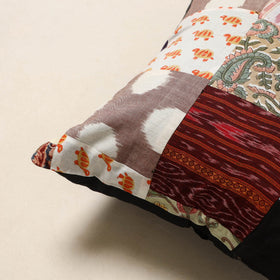 Multicolor - handcrafted cotton patchwork cushion cover 29