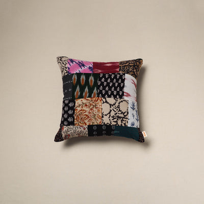Handcrafted cotton patchwork cushion cover 29