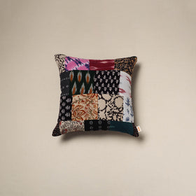 Handcrafted cotton patchwork cushion cover 29