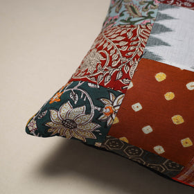 Handcrafted cotton patchwork cushion cover 31