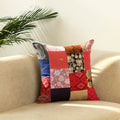  Multicolor Handcrafted Cotton Patchwork Cushion Cover