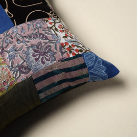 Multicolor - handcrafted cotton patchwork cushion cover 32