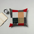  Multicolor Handcrafted Cotton Patchwork Cushion Cover