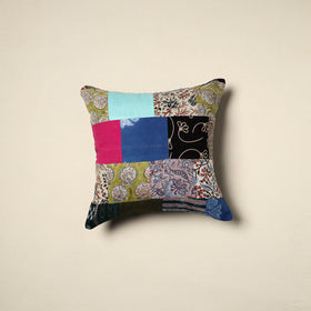 Multicolor - handcrafted cotton patchwork cushion cover 32
