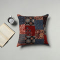 Multicolor - handcrafted cotton patchwork cushion cover 34
