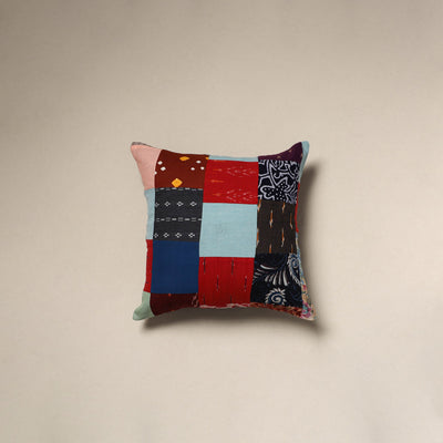Handcrafted cotton patchwork cushion cover 34