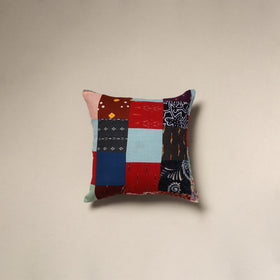 Handcrafted cotton patchwork cushion cover 34