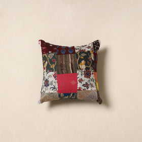 Multicolor - handcrafted cotton patchwork cushion cover 36