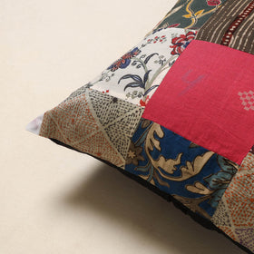 Multicolor - handcrafted cotton patchwork cushion cover 36