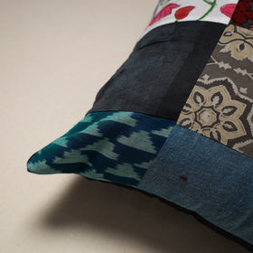 Handcrafted cotton patchwork cushion cover 37