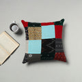 Multicolor - handcrafted cotton patchwork cushion cover 37