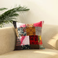  Multicolor Handcrafted Cotton Patchwork Cushion Cover