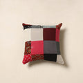 Multicolor - handcrafted cotton patchwork cushion cover 39