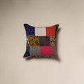 Handcrafted cotton patchwork cushion cover 39