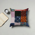 Multicolor - handcrafted cotton patchwork cushion cover 39