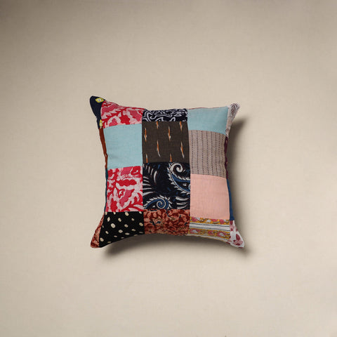 Handcrafted cotton patchwork cushion cover 40