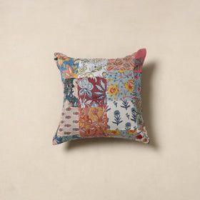 Multicolor - handcrafted cotton patchwork cushion cover 41