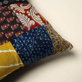 Multicolor - handcrafted cotton patchwork cushion cover 42