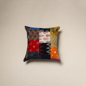 Handcrafted cotton patchwork cushion cover 42