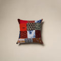 Handcrafted cotton patchwork cushion cover 44