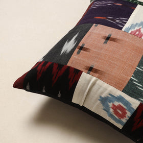 Multicolor - handcrafted cotton patchwork cushion cover 44