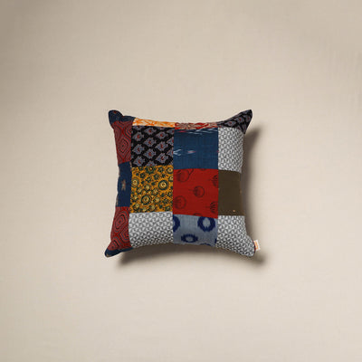 Handcrafted cotton patchwork cushion cover 45