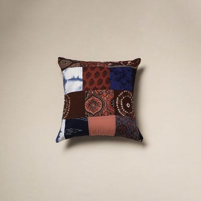 Handcrafted cotton patchwork cushion cover 46