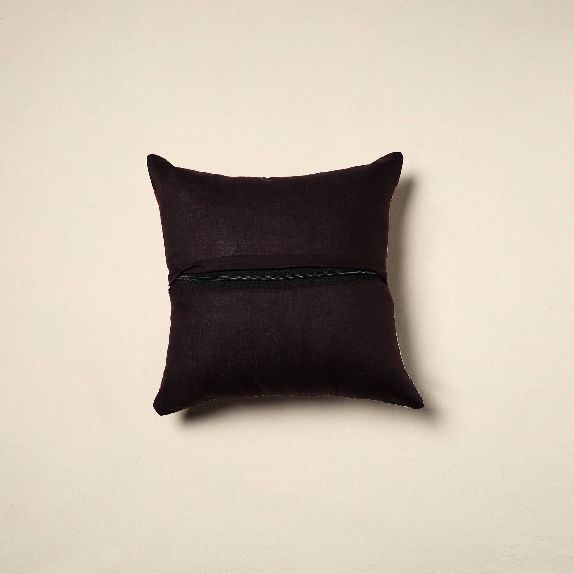 Multicolor - handcrafted cotton patchwork cushion cover 49