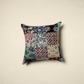 Multicolor - handcrafted cotton patchwork cushion cover 49