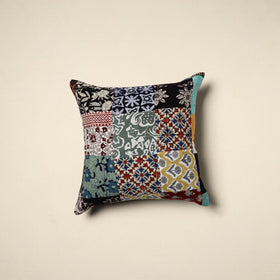 Multicolor - handcrafted cotton patchwork cushion cover 49
