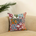  Multicolor Handcrafted Cotton Patchwork Cushion Cover