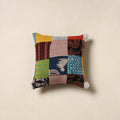 Multicolor - handcrafted cotton patchwork cushion cover 50