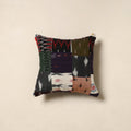 Multicolor - handcrafted cotton patchwork cushion cover 51