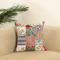 Multicolor - handcrafted cotton patchwork cushion cover 52