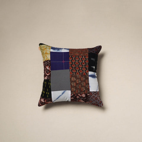 Handcrafted cotton patchwork cushion cover 54