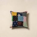 Multicolor - handcrafted cotton patchwork cushion cover 56