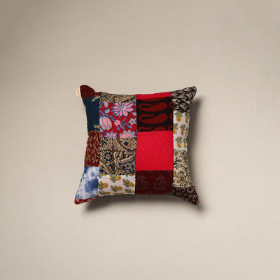 Handcrafted cotton patchwork cushion cover 56