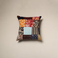 Handcrafted cotton patchwork cushion cover 58