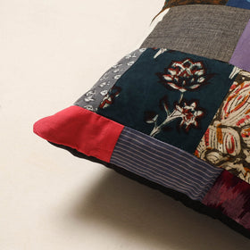 Multicolor - handcrafted cotton patchwork cushion cover 58