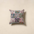 Multicolor - handcrafted cotton patchwork cushion cover 59