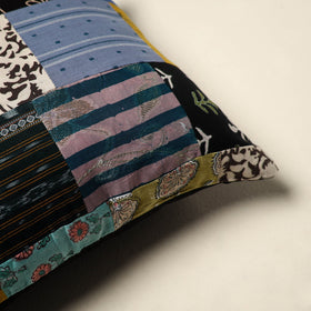 Multicolor - handcrafted cotton patchwork cushion cover 60