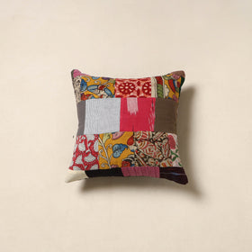 Multicolor - handcrafted cotton patchwork cushion cover 60