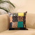 Buy Multicolor Handcrafted Cotton Patchwork Cushion Cover