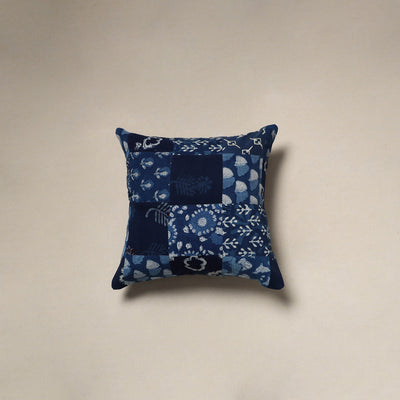 Multicolor - handcrafted cotton patchwork cushion cover 61