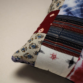 Handcrafted cotton patchwork cushion cover 61