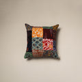 Handcrafted cotton patchwork cushion cover 62