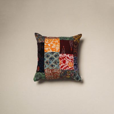 Handcrafted cotton patchwork cushion cover 62