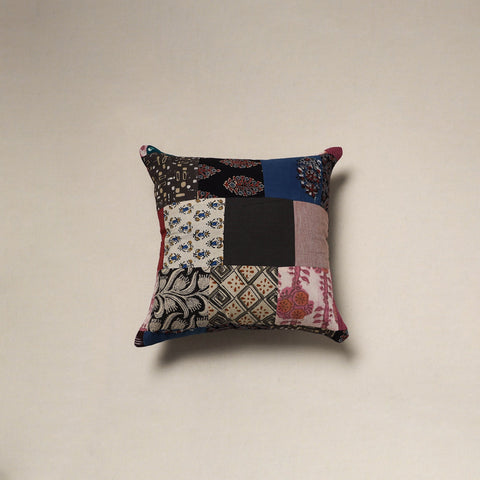 Multicolor - handcrafted cotton patchwork cushion cover 63